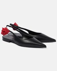 Magda Butrym Slingback-Ballerinas aus Leder Schwarz