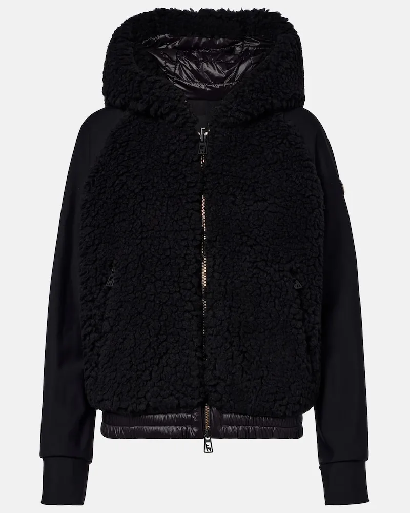 Picture Ski-Hoodie Hedda mit Teddy-Besatz Schwarz