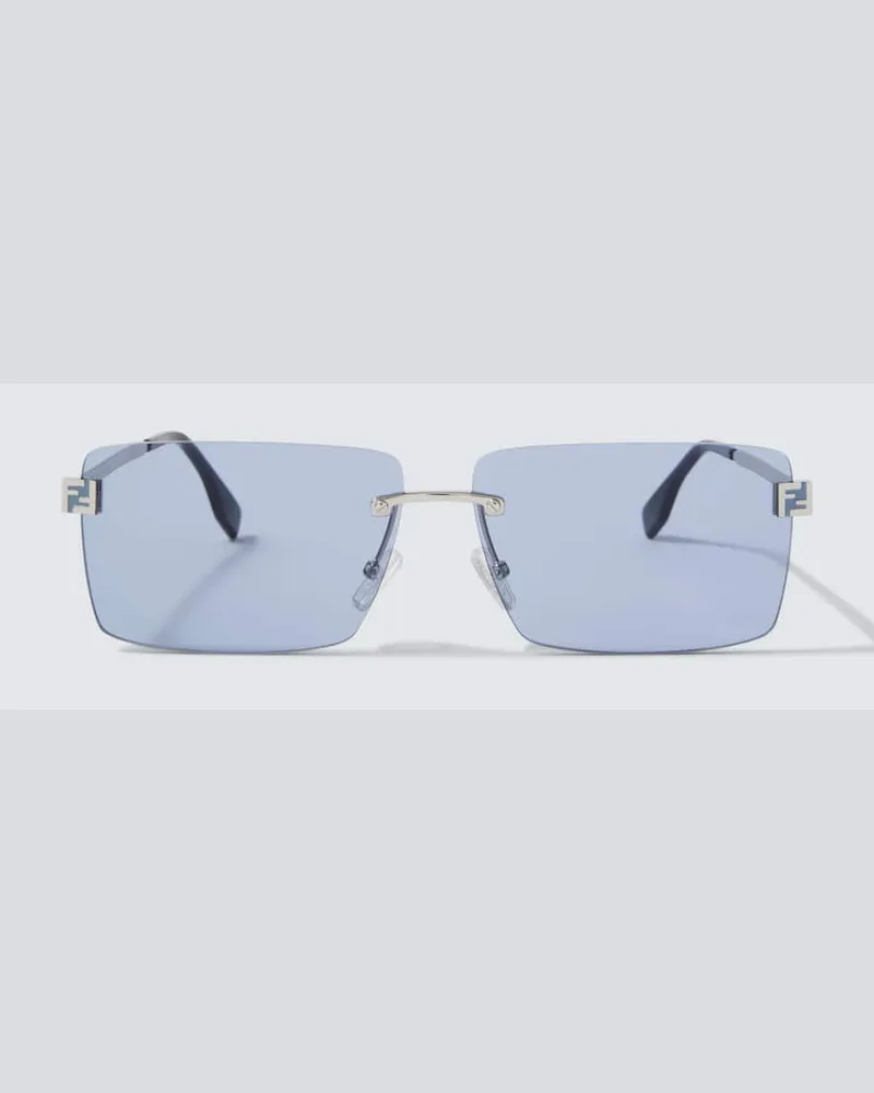Fendi Eckige Sonnenbrille Fendi Sky Silber