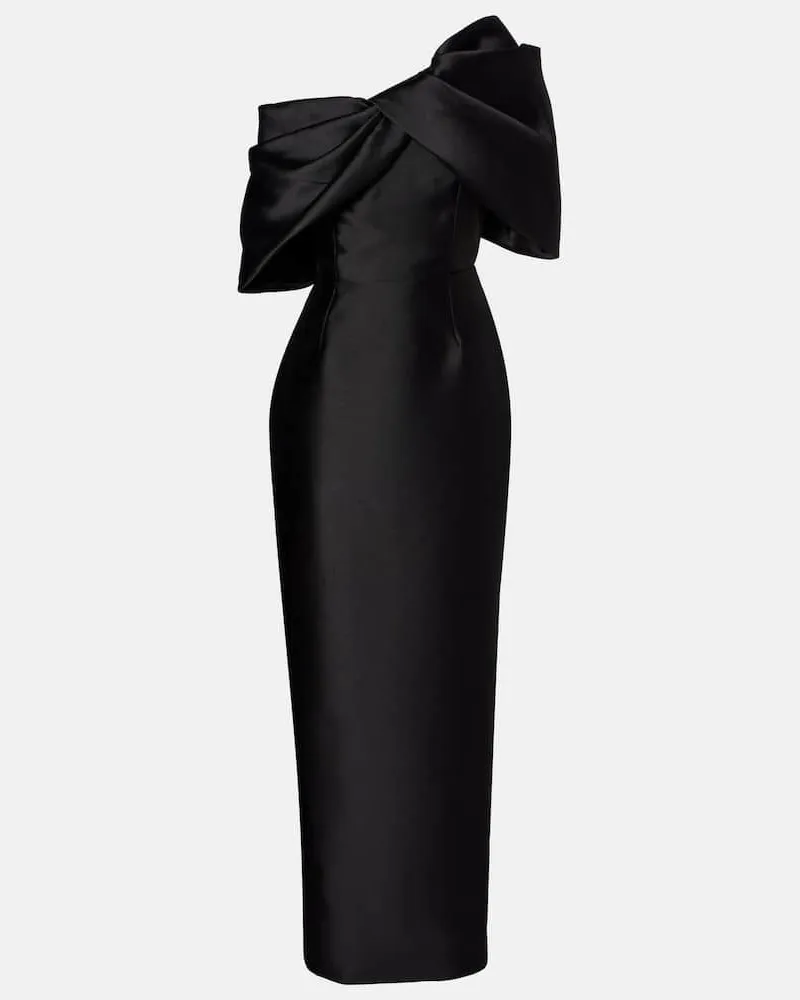 Solace London Cocktailkleid Davina aus Satin Schwarz