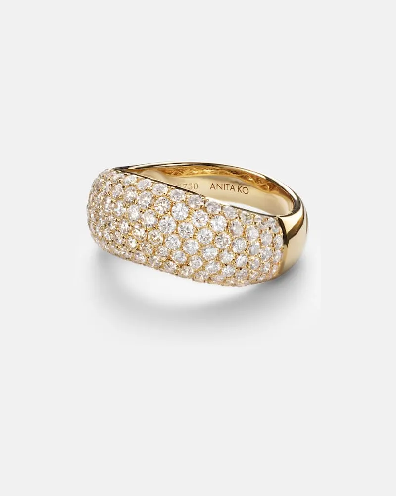 ANITA KO Ring Celeste aus 18kt Gelbgold mit Diamanten Gold