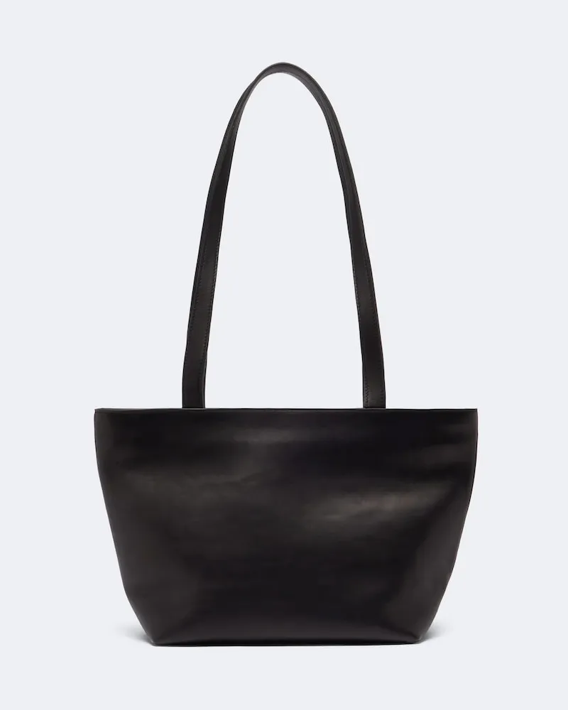 The Row Shopper Parker Medium aus Leder Schwarz