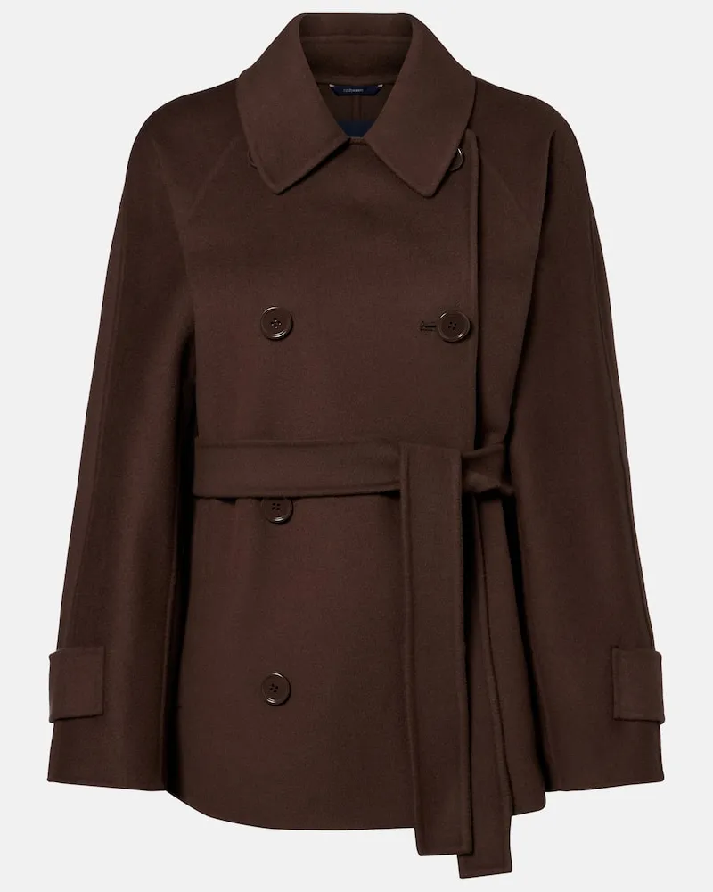 Max Mara Jacke Louise aus Schurwolle Braun
