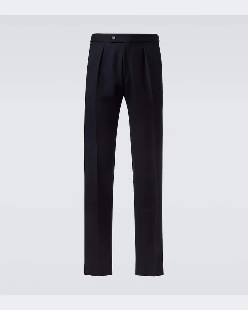 Slowear Hose aus Schurwolle Blau