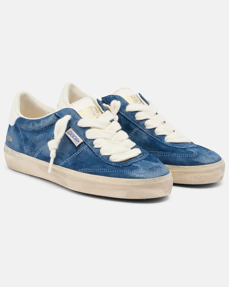 Golden Goose Sneakers Soul Star aus Veloursleder Blau
