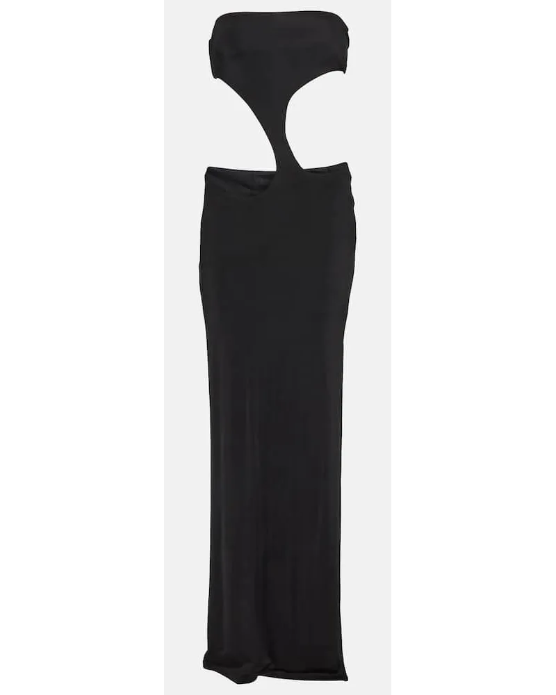 Louisa Ballou Maxikleid Long Carve aus Jersey Schwarz