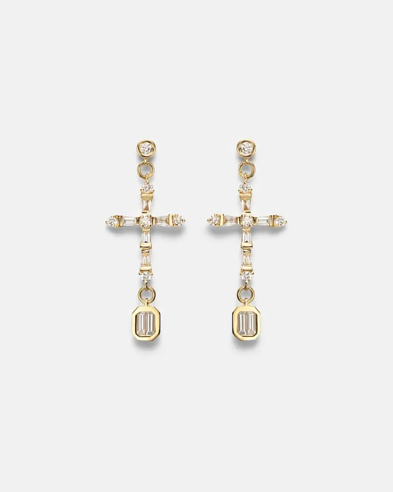 SHAY Ohrringe aus 18kt Gelbgold (750/1000) mit Diamanten Gold