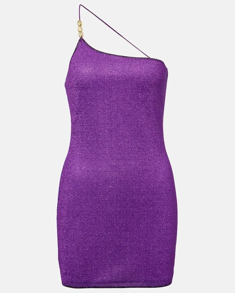 Oséree Oséree One-Shoulder-Minikleid Lumière Violett