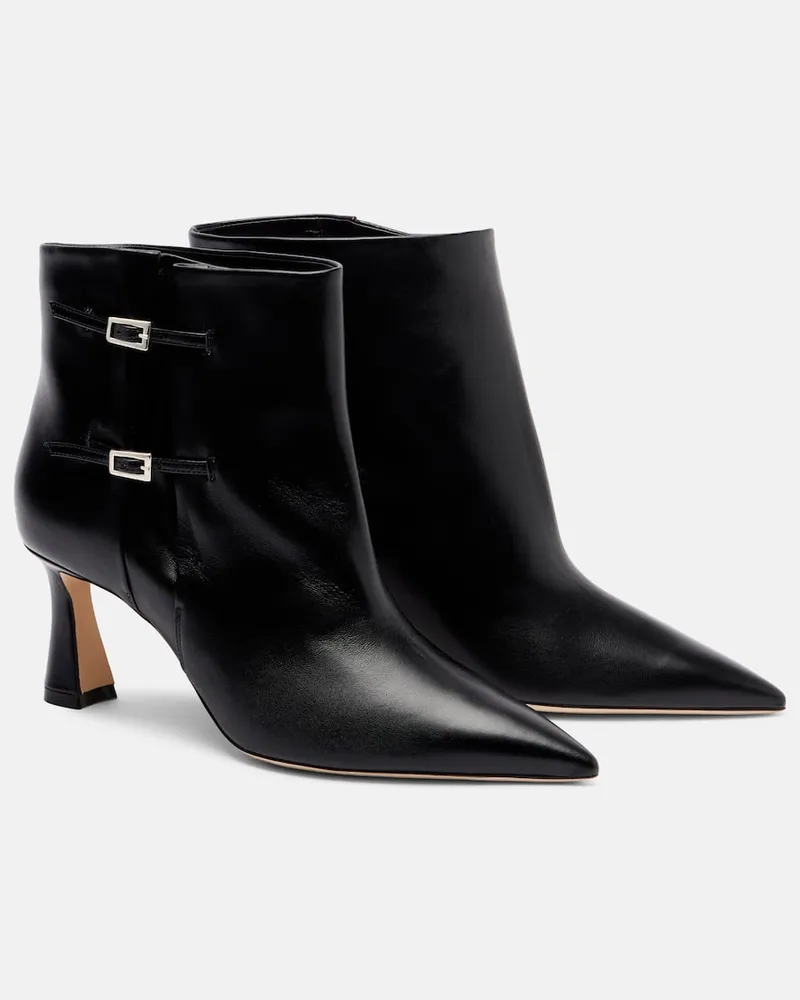 Malone Souliers Ankle Boots Norma 70 aus Leder Schwarz