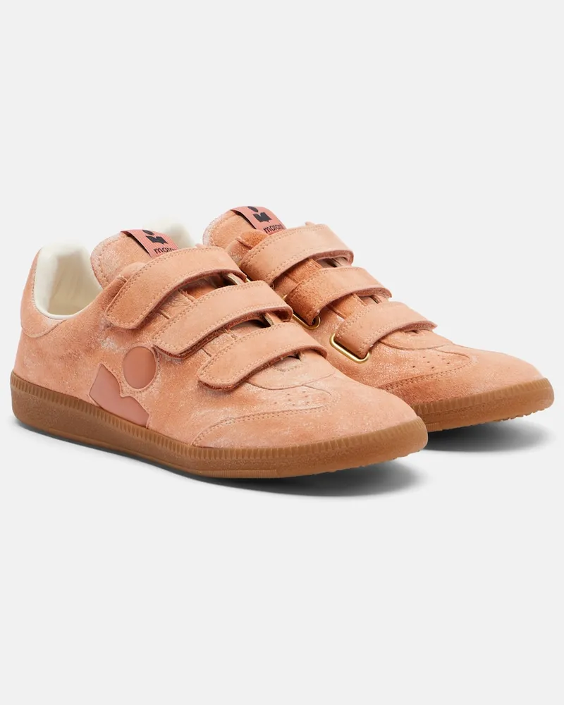 Isabel Marant Sneakers Beth aus Veloursleder Rosa