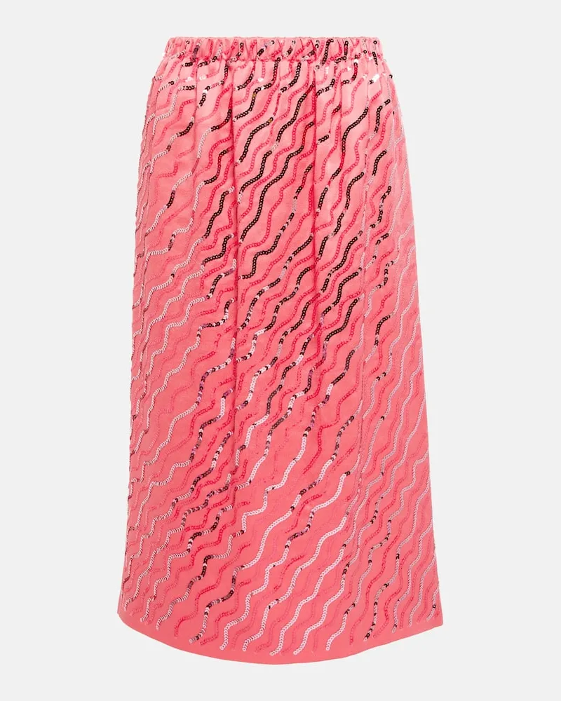 Marni Midirock mit Pailletten Pink