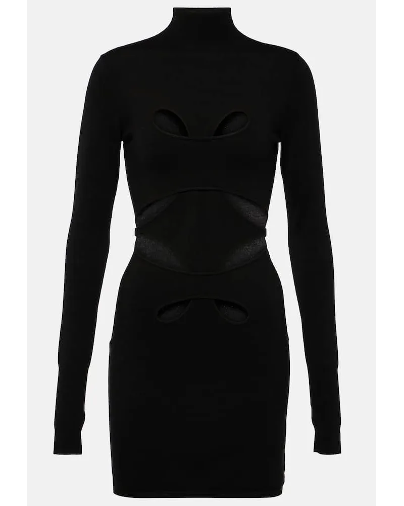 Dion Lee Minikleid Mobius Loop aus einem Wollgemisch Schwarz