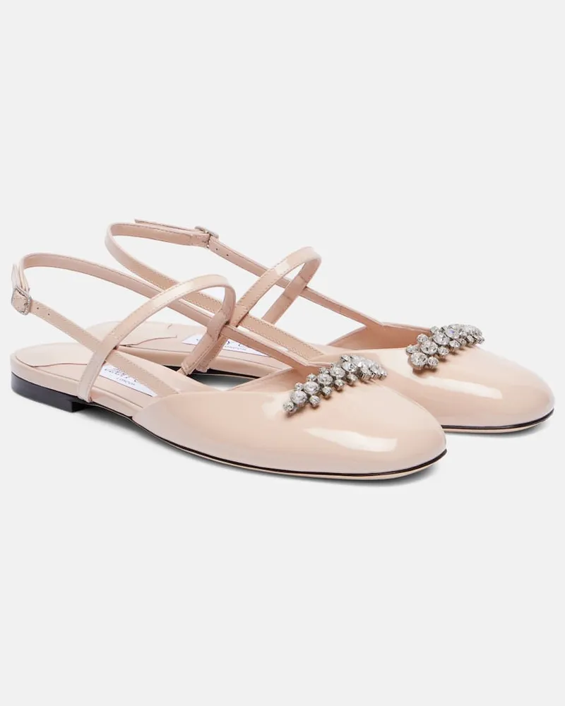 Jimmy Choo Ballerinas Belinda aus Lackleder Pink