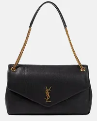 Saint Laurent Schultertasche Calypso Large aus Leder Schwarz