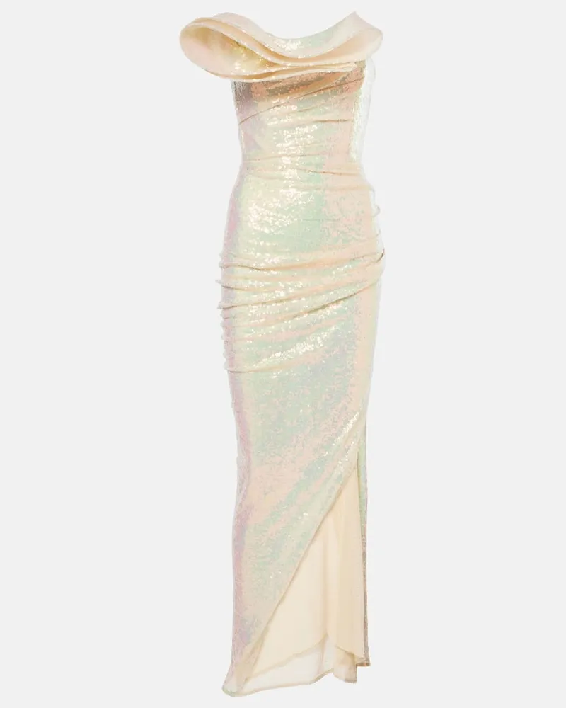 Maticevski Robe Exhilarate mit Pailletten Weiã