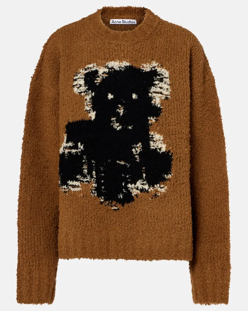 Acne Studios Pullover aus einem Wollgemisch Braun