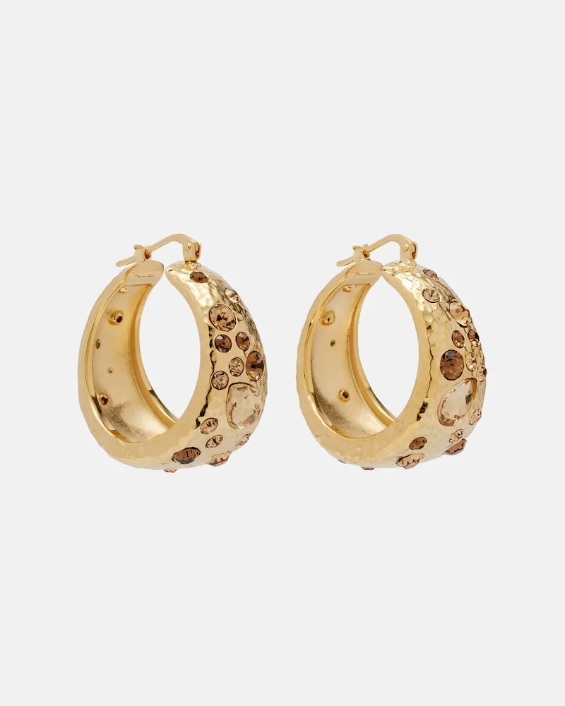 Oscar de la Renta Verzierte Ohrringe Gold