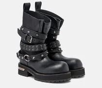Bikerstiefel Venom City aus Leder