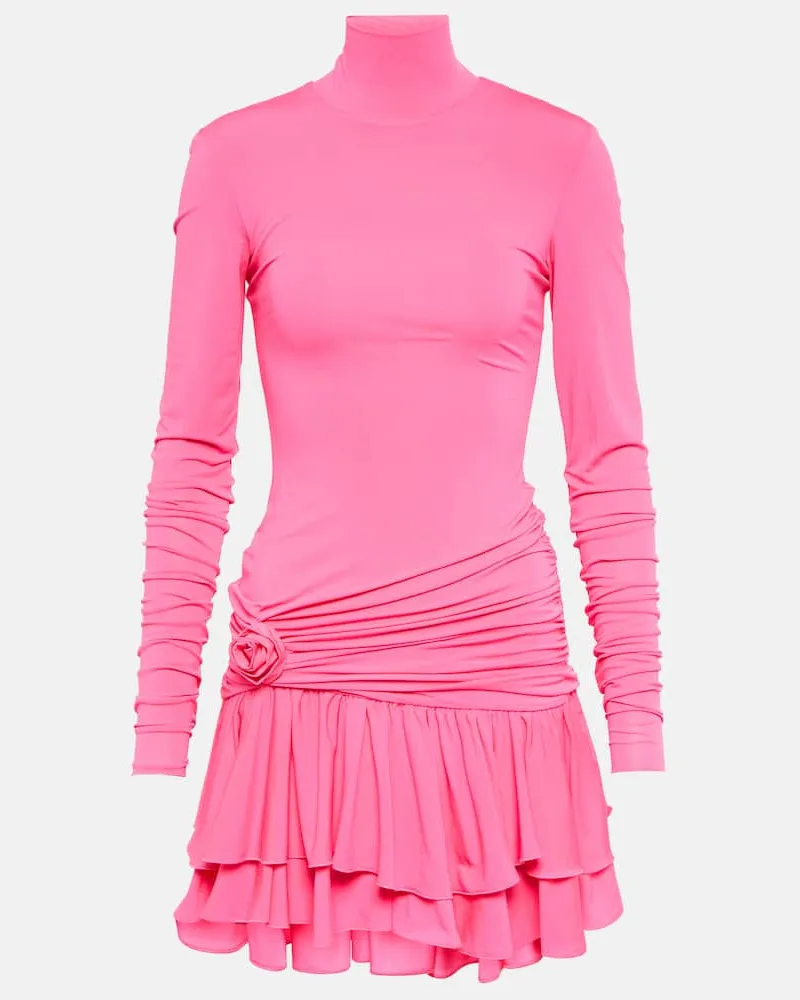 Blumarine Minikleid aus Jersey Rosa
