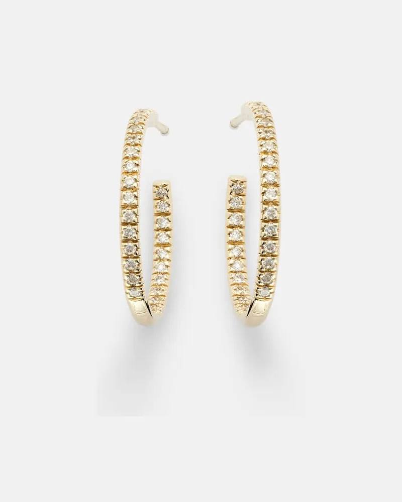 Sydney Evan Ohrringe aus 14kt Gelbgold mit Diamanten Gold