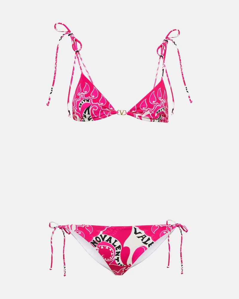 Valentino Garavani Triangel-Bikini Pink