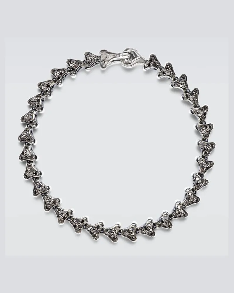 David Yurman Armband Armory® aus Sterlingsilber mit Diamanten Silber
