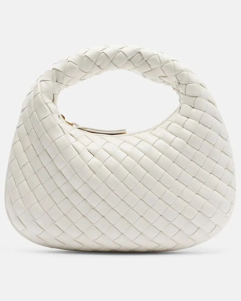 Bottega Veneta Henkeltasche Baby Veneta aus Leder Weiß