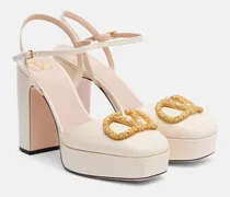 Plateau-Pumps VLogo 115 aus Leder