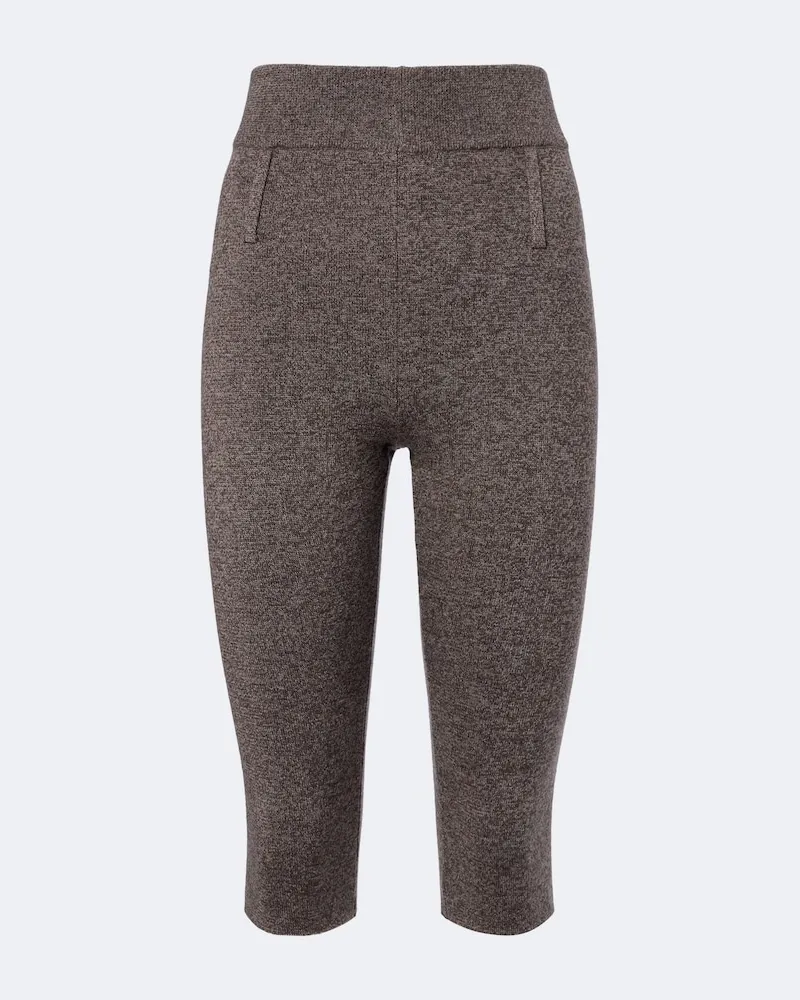 Magda Butrym Caprihose aus Wolle Braun
