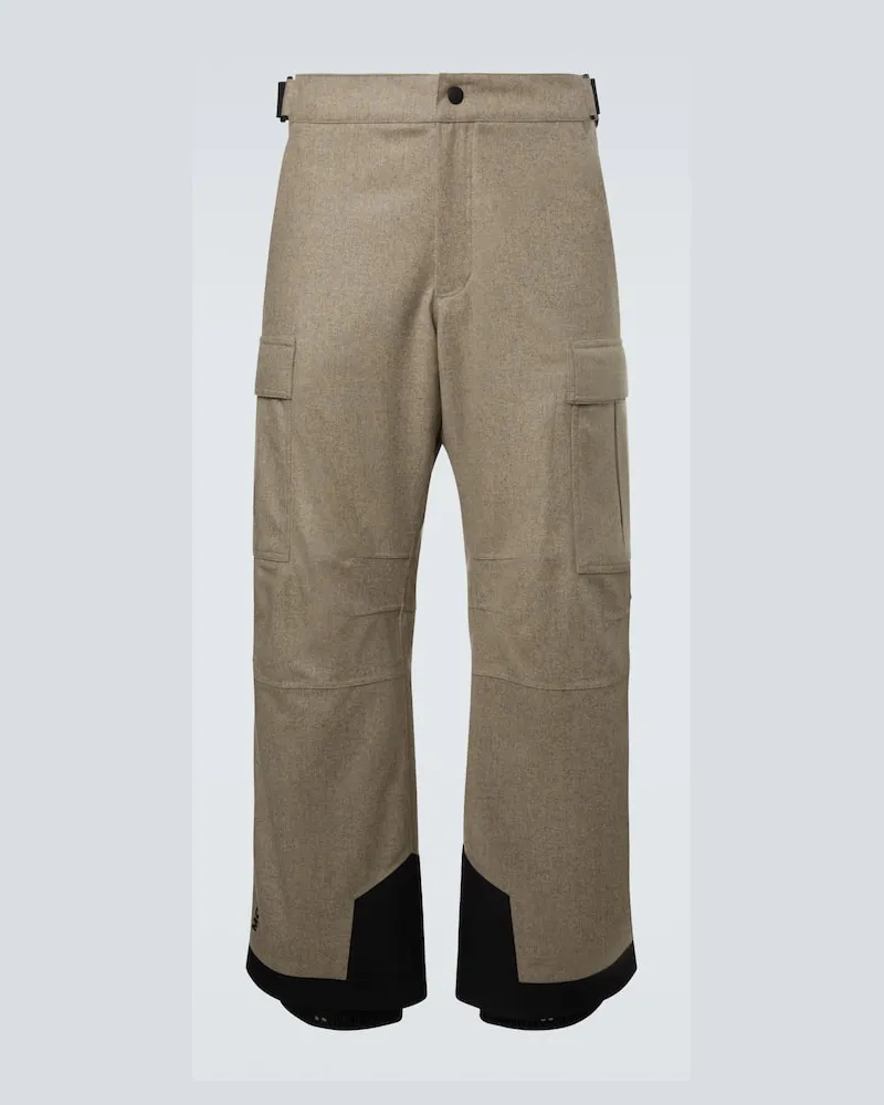 Moncler Skihose aus Schurwolle Beige