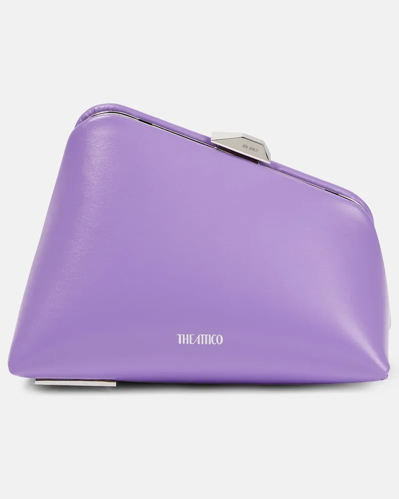 ATTICO Clutch Midnight Mini aus Leder Violett