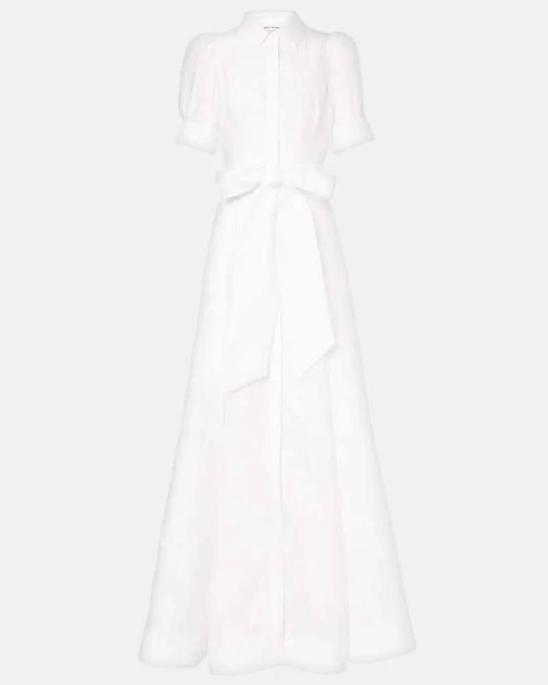 Rebecca Vallance Bridal Robe Annette aus Jacquard Weiß
