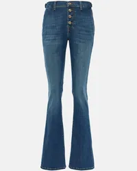 7 for all mankind High-Rise Bootcut Jeans Bootcut Blau