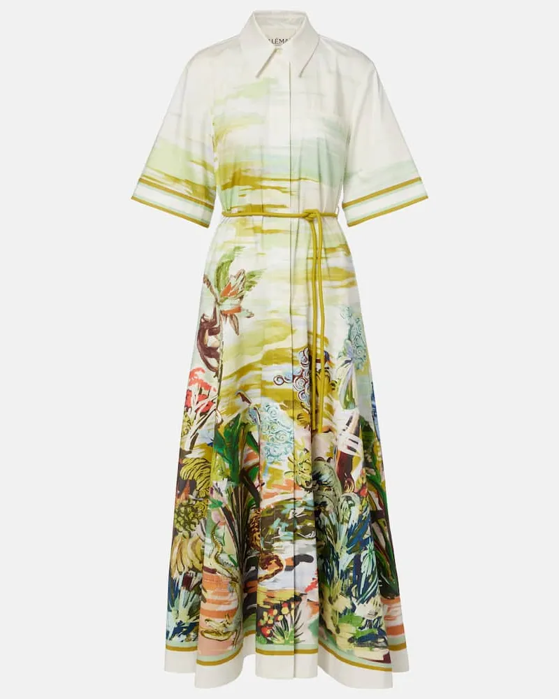 ALEMAIS Alémais Hemdblusenkleid Jungle Boogie aus Baumwolle Multicolor