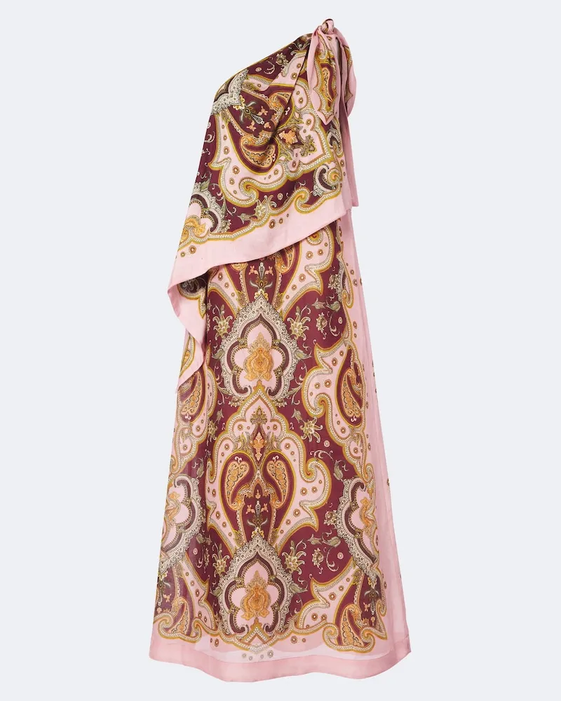 ALEMAIS Alémais One-Shoulder-Maxikleid Porter Multicolor