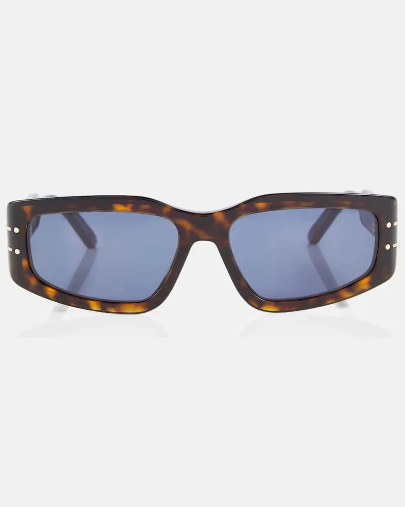 Dior Eckige Sonnenbrille DiorSignature S9U Blau