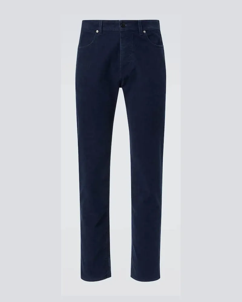 Stone Island Mid-Rise Slim Jeans Blau