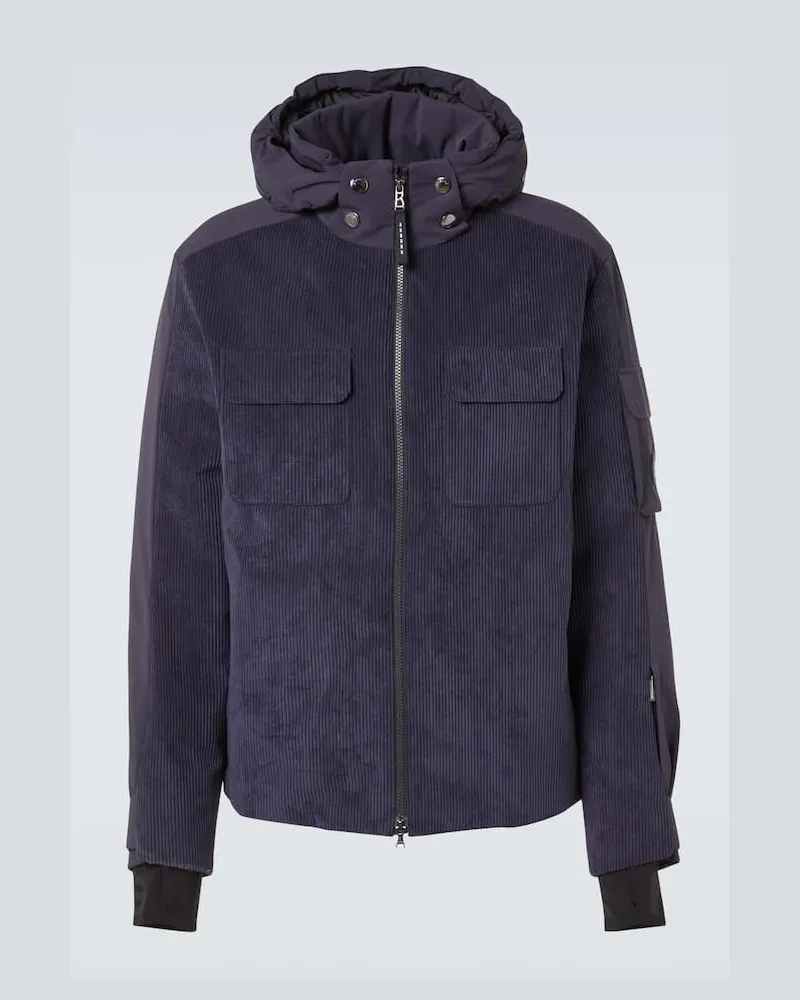 Bogner Skijacke Cobe-D aus Rippstrick Blau