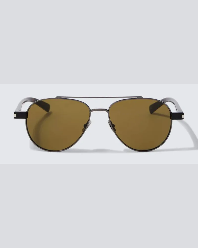 Saint Laurent Aviator-Sonnenbrille SL 843 Silber