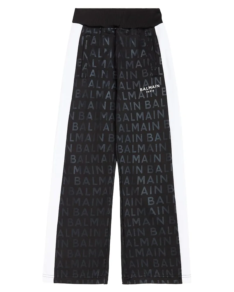 Balmain Jogginghose aus einem Baumwollgemisch Multicolor