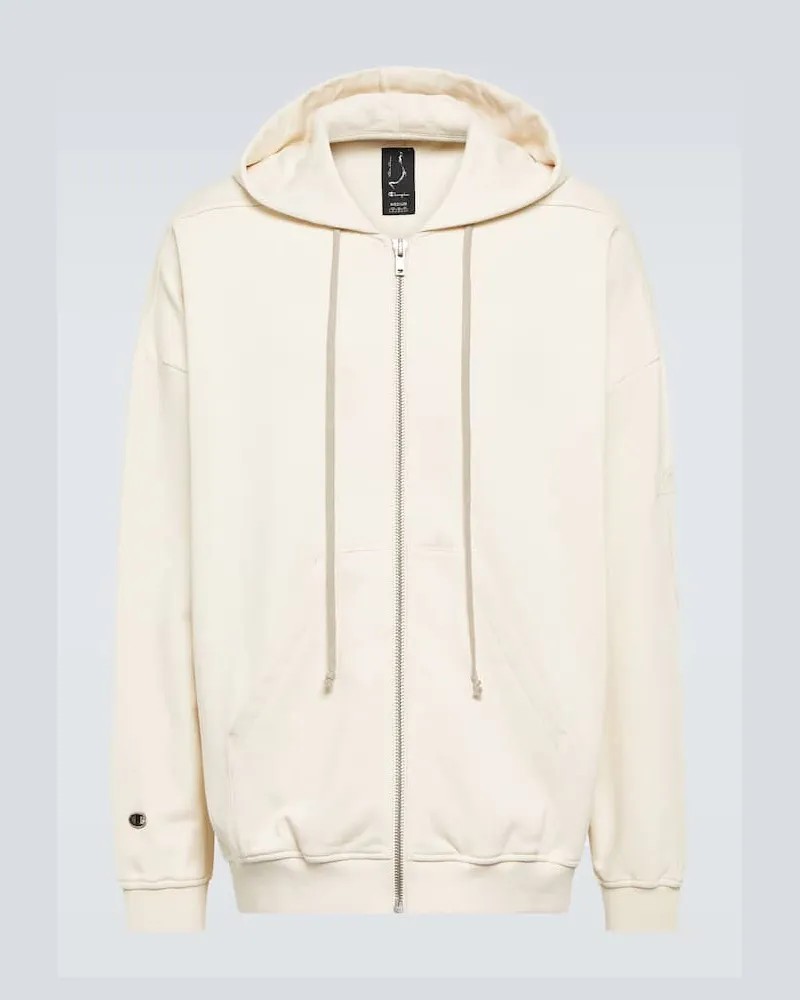Rick Owens Kapuzenjacke Jumbo Jason aus Baumwolle Weiã