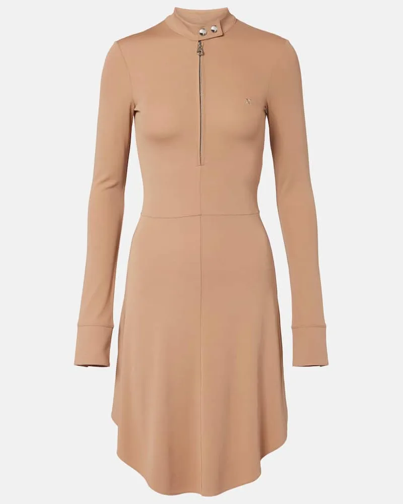 Courrèges Courrèges Minikleid Biker aus Jersey Beige