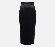 High-Rise-Bleistiftrock aus Satin