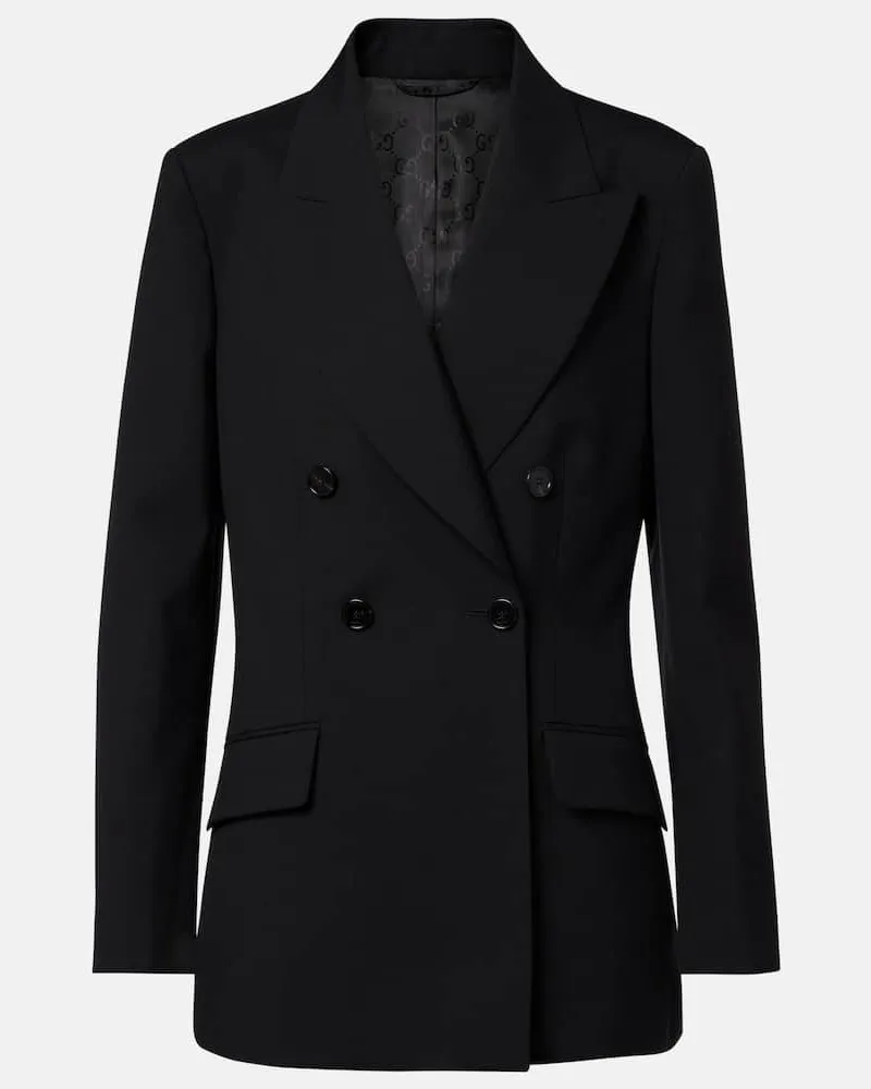 Gucci Blazer aus Wolle Schwarz