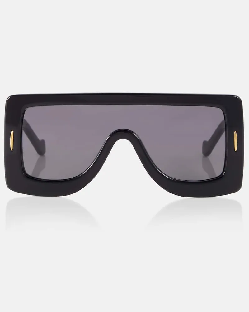 Loewe Eckige Sonnenbrille Anagram Schwarz