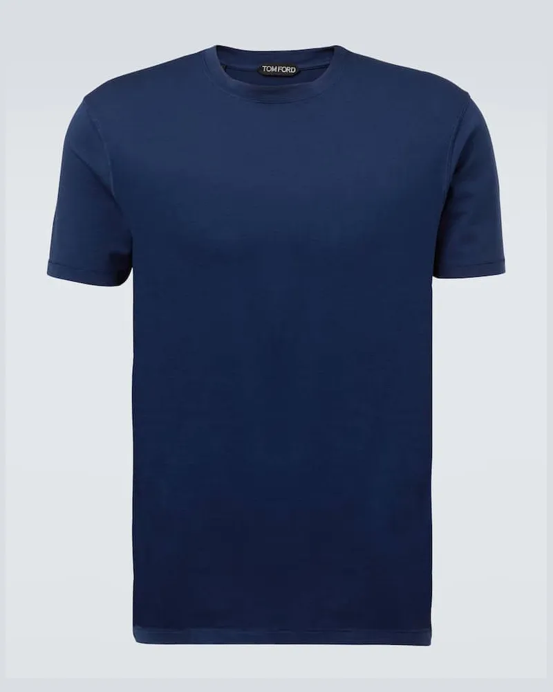 Tom Ford T-Shirt aus Jersey Blau
