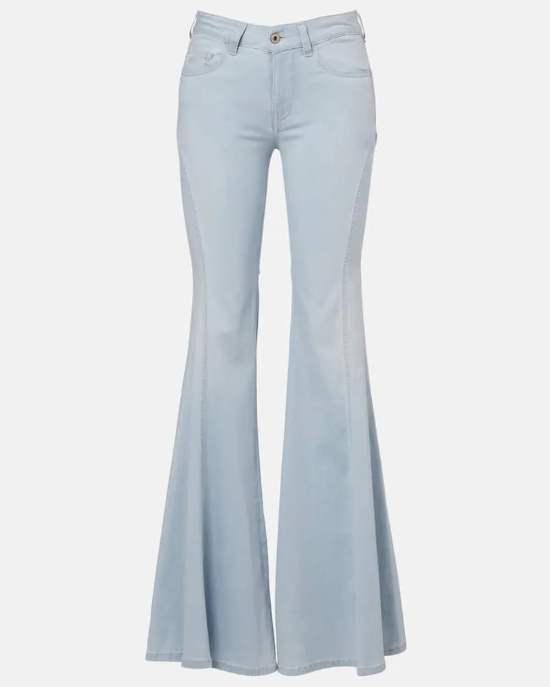 Adriano Goldschmied High-Rise Flared Jeans Ibiza Blau