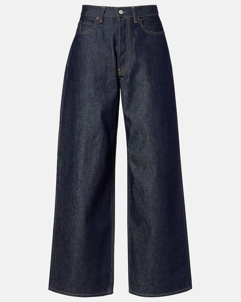 Acne Studios Mid-Rise Wide-Leg Jeans 1981 Blau