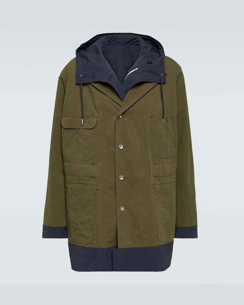 Sacai Wendbarer Mantel Grün
