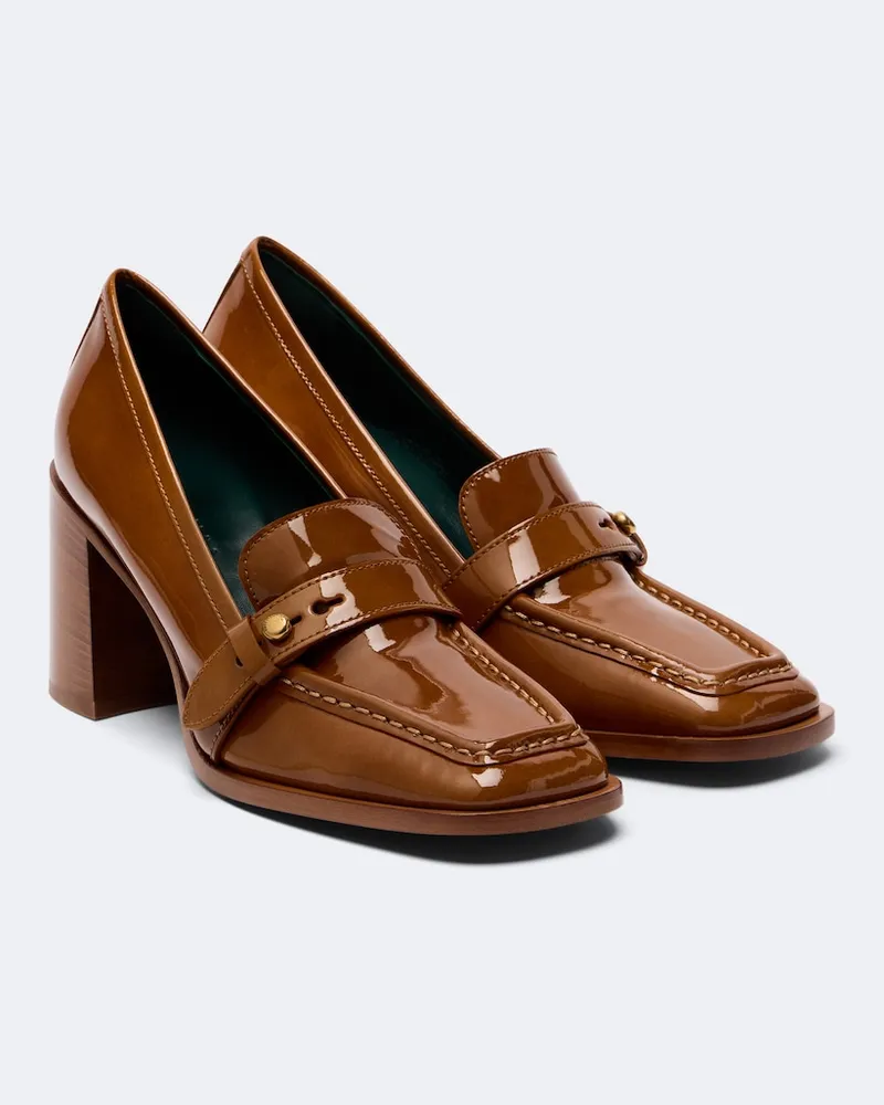 Zimmermann Loafer-Pumps Astor aus Lackleder Braun